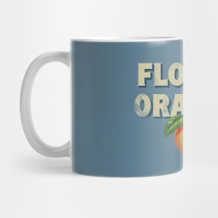 Juicy Sunshine State Delight - Florida Oranges Retro Graphic Mug